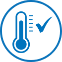 thermometer with checkmark